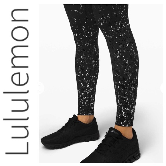 LULULEMON WUNDER UNDER LIMITED EDITION SPECKLE SHINE LEGGINGS SIZE 8 - Picture 3 of 15